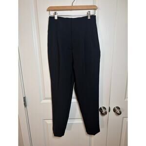 Zara High-Waisted Tailored Black Trousers Size M